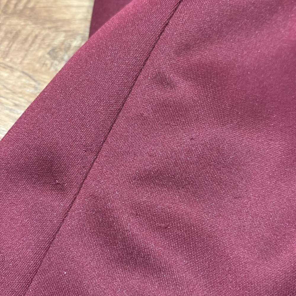 Le Chateau maroon angled hem skinny strap padded semi-formal dress size xxs - Picture 14 of 15